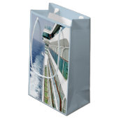 Kruisingen op aangepaste balconierij klein cadeauzakje (Achterkant Gekanteld)