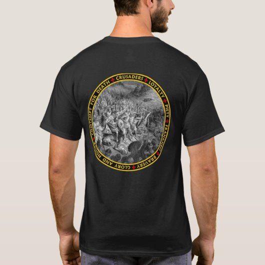 kruisingspatronen bij slag V1 T-shirt (Achterkant)