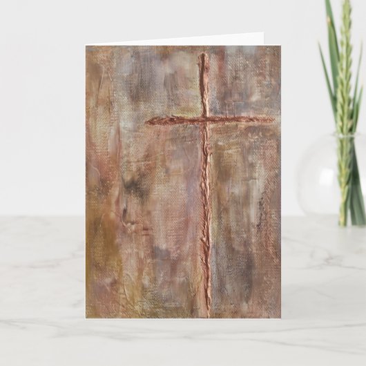 Kruiskaart, religieuze kaart, sympathie kaart, bap kaart (Voorkant)