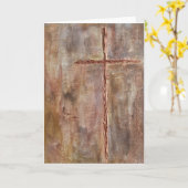 Kruiskaart, religieuze kaart, sympathie kaart, bap kaart (Gele Bloem)