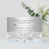 Kruiskantboog Blauw Doopsel/Doopsel RSVP (Staand voorkant)