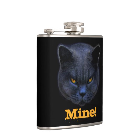 Kruiskat zegt mijn. heupfles (Rechts)