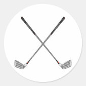 Kruisklompen Ronde Sticker (Voorkant)