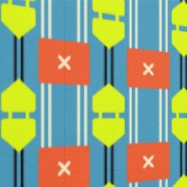 Kruisknopconnector Zomer Behang