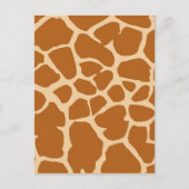 KRUISKROOM GIRAFFE ANIMAAL PATTERN ACHTERGRONDWAL BRIEFKAART (Voorkant)
