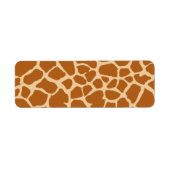 KRUISKROOM GIRAFFE ANIMAAL PATTERN ACHTERGRONDWAL ETIKET (Voorkant)