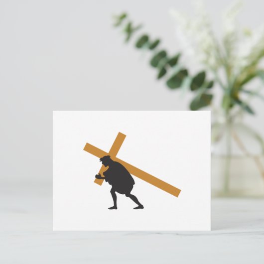 kruiskruis feestdagenkaart (Staand voorkant)