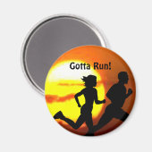KRUISLAND - GOTTA RUN - STEMP - SUNSET MAGNEET (Voorkant / Achterkant)