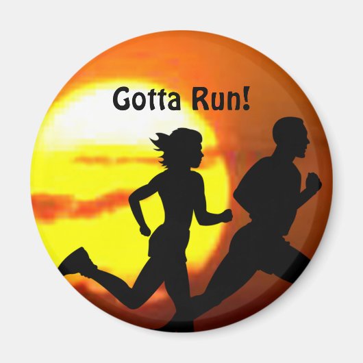KRUISLAND - GOTTA RUN - STEMP - SUNSET MAGNEET (Voorkant)