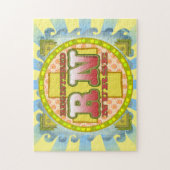 Kruisletters RN Verpleegster Legpuzzel (Verticaal)