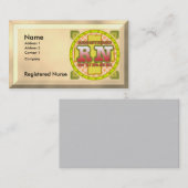 Kruisletters RN Verpleegster Visitekaartje (Voorkant / Achterkant)