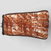 Kruislijnen en roestvierkant inkeping golfheadcover (Voorkant)