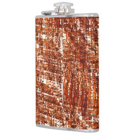 Kruislijnen en roestvierkant inkeping heupfles