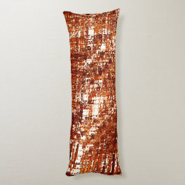 Kruislijnen en roestvierkant inkeping lichaamskussen