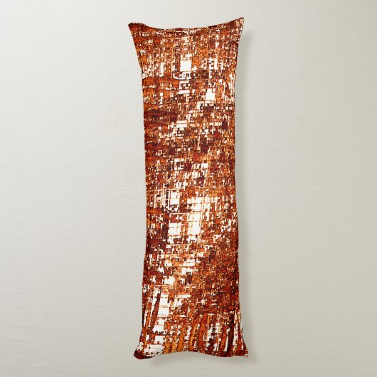 Kruislijnen en roestvierkant inkeping lichaamskussen (Achterkant (Verticaal))