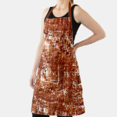 Kruislijnen en roestvierkant inkeping schort (Insitu)