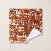 Kruislijnen en vierkante inkepingen bad handdoek (Wasdoekje)