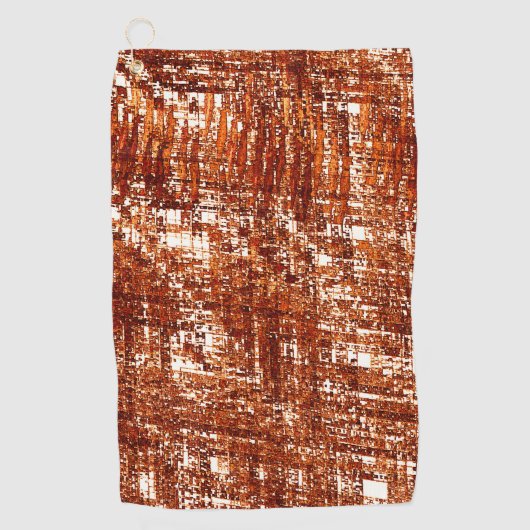 Kruislijnen en vierkante inkepingen golfhanddoek (Voorkant)