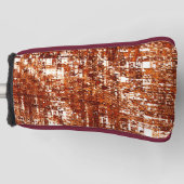 Kruislijnen en vierkante inkepingen golfheadcover (Voorkant)