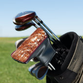 Kruislijnen en vierkante inkepingen golfheadcover (Insitu)