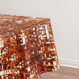 Kruislijnen en vierkante inkepingen tafelkleed