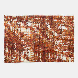 Kruislijnen en vierkante inkepingen theedoek