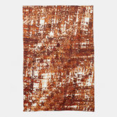 Kruislijnen en vierkante inkepingen theedoek (Verticaal)