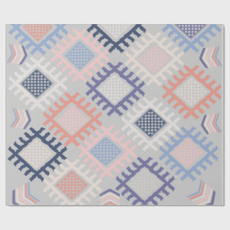 Kruislingse pastel patroon cadeaupapier