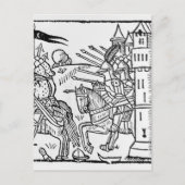 Kruismessen rijden uit om te vechten briefkaart (Voorkant)