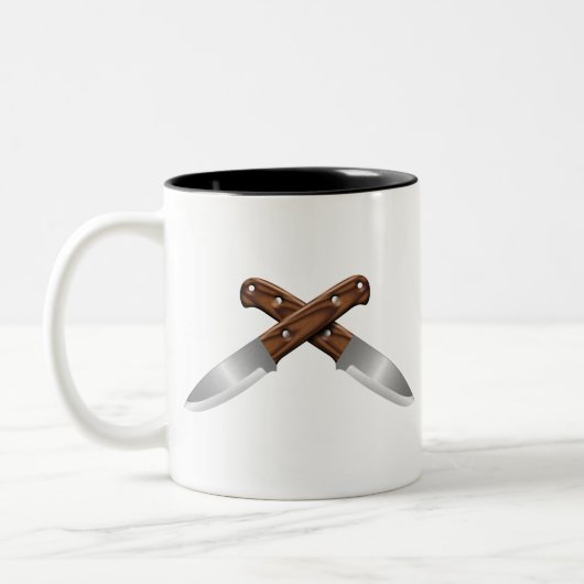 kruismessen voor vaartuigen tweekleurige koffiemok (Links)