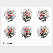 KRUISMOOD. RONDE STICKER (Vel)