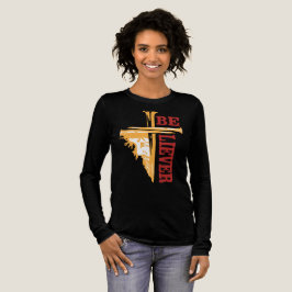 Kruisnagelontwerp van Jezus – Krachtig Christelijk Tri-Blend Shirt