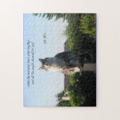 Kruisoogkat en taak 38:7 legpuzzel (Verticaal)