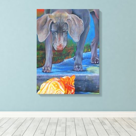 Kruispaden Canvas Afdruk (Insitu (Houten vloer))