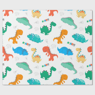KRUISPAPIER : DINOSAURS CADEAUPAPIER