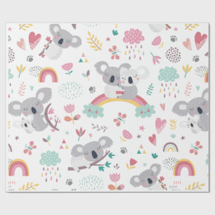 KRUISPAPIER : KOALA BEREN CADEAUPAPIER