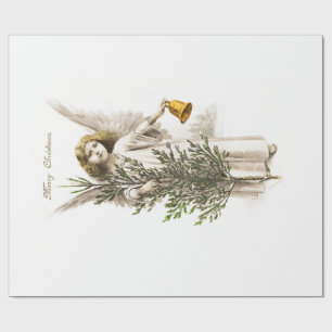 KRUISPAPIER : VINTAGE CHRISTMAS ANGEL CADEAUPAPIER