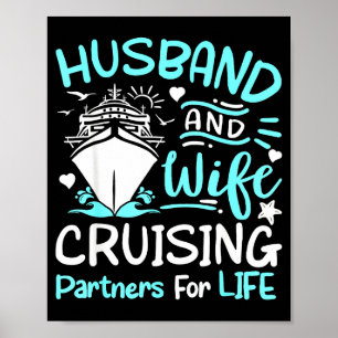 Kruispartners cruiseschip vakantie echtgenoot vrou poster