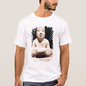 Kruispootfiguur met een baby, Olmec T-shirt (Voorkant)