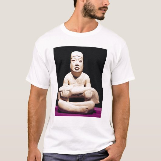 Kruispootfiguur met een baby, Olmec T-shirt (Voorkant)