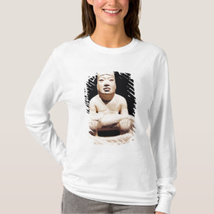 Kruispootfiguur met een baby, Olmec T-shirt