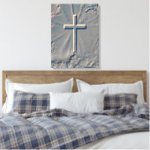 KRUISPOPPEN UIT VAN ROCK CANVAS AFDRUK (Insitu (Slaapkamer))