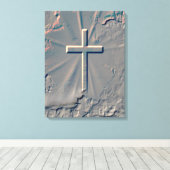 KRUISPOPPEN UIT VAN ROCK CANVAS AFDRUK (Insitu (Houten vloer))