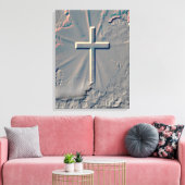 KRUISPOPPEN UIT VAN ROCK CANVAS AFDRUK (Insitu (Woonkamer))