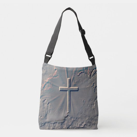 KRUISPOPPEN UIT VAN ROCK CROSSBODY TAS (Voorkant)