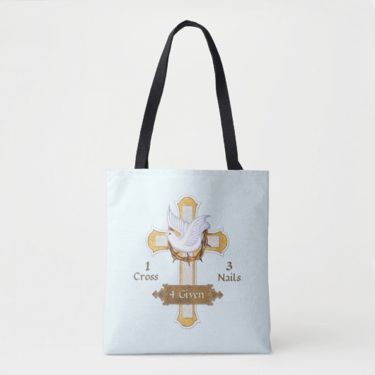 Kruispunt 4 Religieus gegeven Tote Bag (Voorkant)
