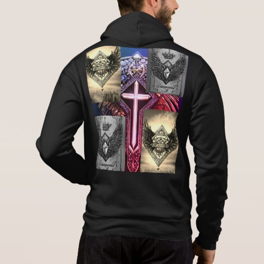 Kruispunt: Navigeer stijl en comfort met onze Hoodie (Achterkant)