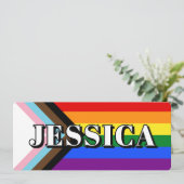 Kruispunt Pride Vlag Naam Opmerkingen Bladwijzer (Staand voorkant)
