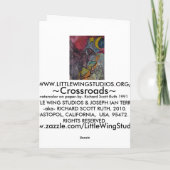 ~KRUISPUNT RAVEN~CROW~ Wenskaart Kaart (Achterkant)