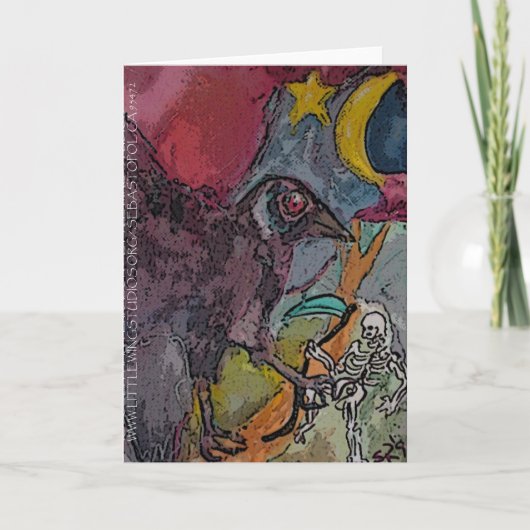 ~KRUISPUNT RAVEN~CROW~ Wenskaart Kaart (Voorkant)